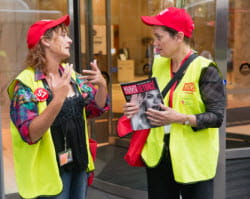 QBE Foundation Chair helps sell The Big Issue